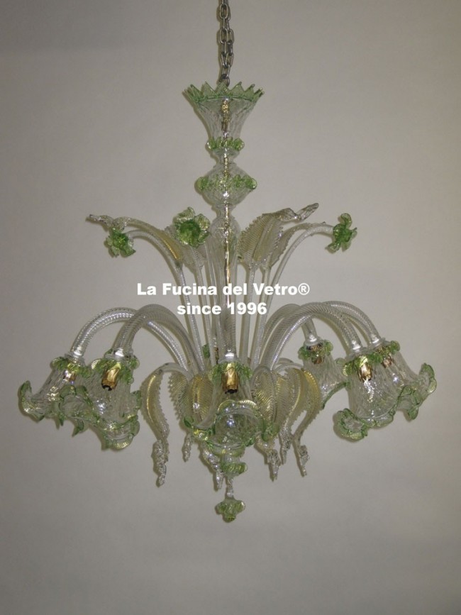 Lampadario in vetro di Murano